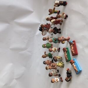 Vintage Red Clay Mud People Terra Cotta Miniature Figures Spain 2 Inch Lot of 23